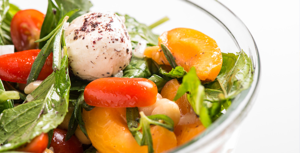 Salad Goat Labneh with Apricot