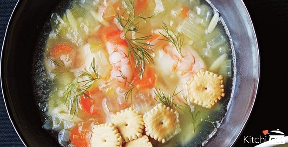 Greek Shrimp and Dill Soup